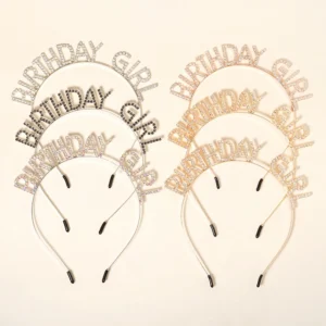 Rhinestone Happy Birthday Headbands