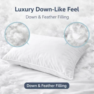 100% cotton goose down feather pillow